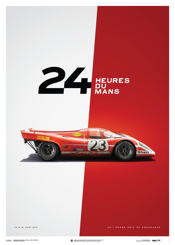 Automobilist Porsche 917 Salzburg 24h Le Mans 1970 Limited